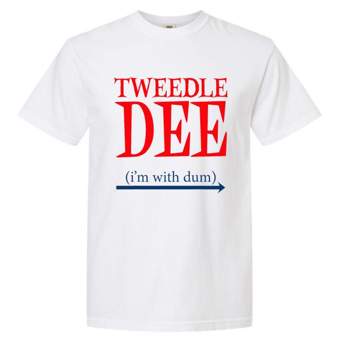 Tweedle Dee IM With Dum Lazy Couple Halloween Garment-Dyed Heavyweight T-Shirt