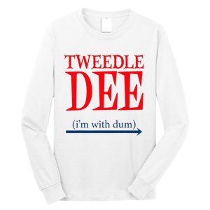 Tweedle Dee IM With Dum Lazy Couple Halloween Long Sleeve Shirt