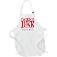 Tweedle Dee IM With Dum Lazy Couple Halloween Full-Length Apron With Pockets