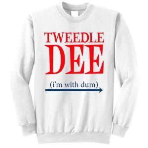 Tweedle Dee IM With Dum Lazy Couple Halloween Sweatshirt