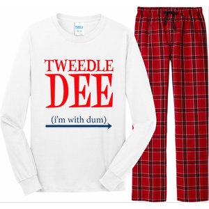 Tweedle Dee IM With Dum Lazy Couple Halloween Long Sleeve Pajama Set