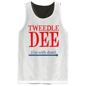 Tweedle Dee IM With Dum Lazy Couple Halloween Mesh Reversible Basketball Jersey Tank