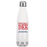 Tweedle Dee IM With Dum Lazy Couple Halloween Stainless Steel Insulated Water Bottle