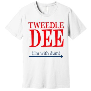 Tweedle Dee IM With Dum Lazy Couple Halloween Premium T-Shirt