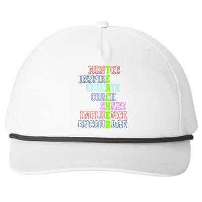 Teacher Definition Inspirational Snapback Five-Panel Rope Hat