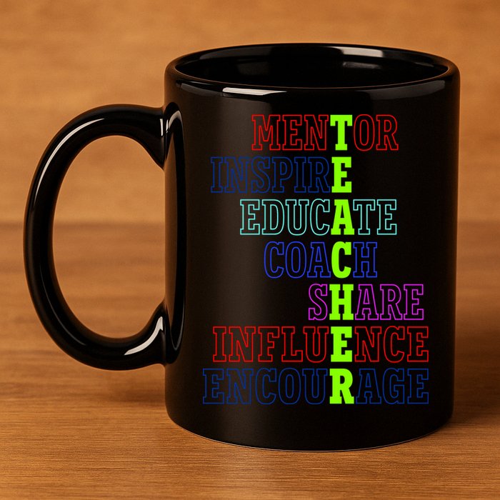 Teacher Definition Inspirational 11oz C Handle Ceramic Mug