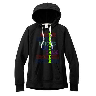 Teacher Definition Inspirational Women's Fleece Hoodie