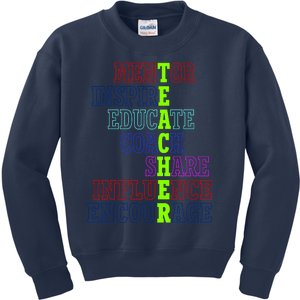 Teacher Definition Inspirational Kids Sweatshirt