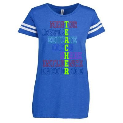 Teacher Definition Inspirational Enza Ladies Jersey Football T-Shirt