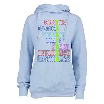 Teacher Definition Inspirational Womens Funnel Neck Pullover Hood