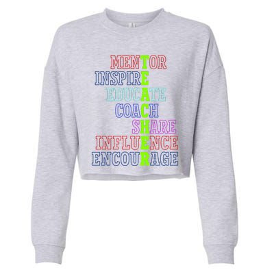 Teacher Definition Inspirational Cropped Pullover Crew