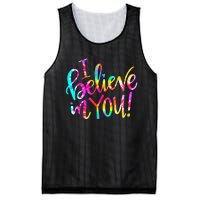 Tie Dye I Believe In You Teacher Testing Day Gift Mesh Reversible Basketball Jersey Tank