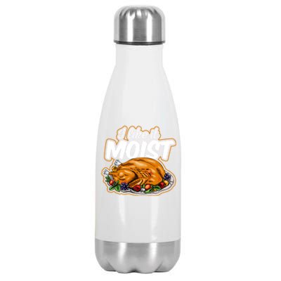 Thanksgiving Day I Like It Moist Turkey Day Family Dinner Gift Stainless Steel Insulated Water Bottle