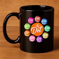 The DOT International Dot Day 11oz C Handle Ceramic Mug