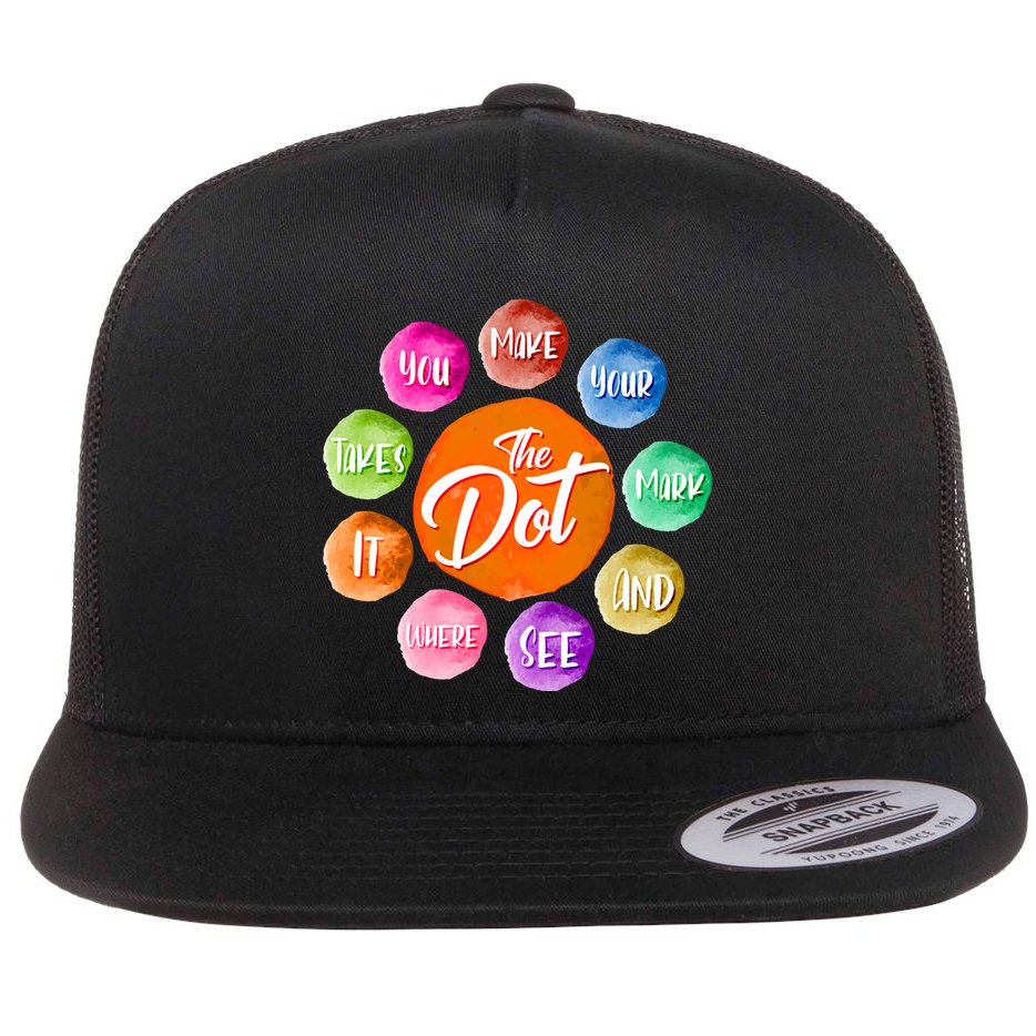 The DOT International Dot Day Flat Bill Trucker Hat