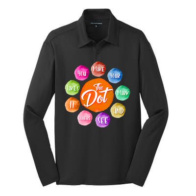 The DOT International Dot Day Silk Touch Performance Long Sleeve Polo