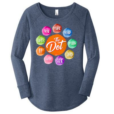 The DOT International Dot Day Women's Perfect Tri Tunic Long Sleeve Shirt