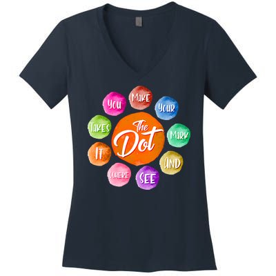 The DOT International Dot Day Women's V-Neck T-Shirt