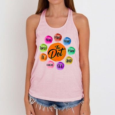 The DOT International Dot Day Women's Knotted Racerback Tank