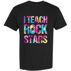 tie dye I Teach Rockstars Funny Music Teacher Garment-Dyed Heavyweight T-Shirt