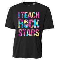 tie dye I Teach Rockstars Funny Music Teacher Cooling Performance Crew T-Shirt