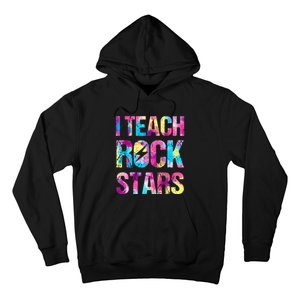 tie dye I Teach Rockstars Funny Music Teacher Hoodie