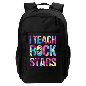 tie dye I Teach Rockstars Funny Music Teacher Daily Commute Backpack