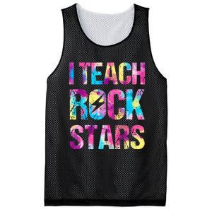 tie dye I Teach Rockstars Funny Music Teacher Mesh Reversible Basketball Jersey Tank