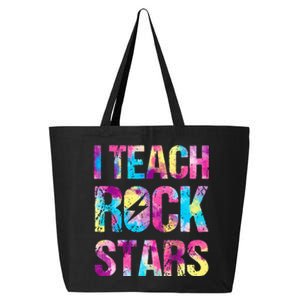 tie dye I Teach Rockstars Funny Music Teacher 25L Jumbo Tote