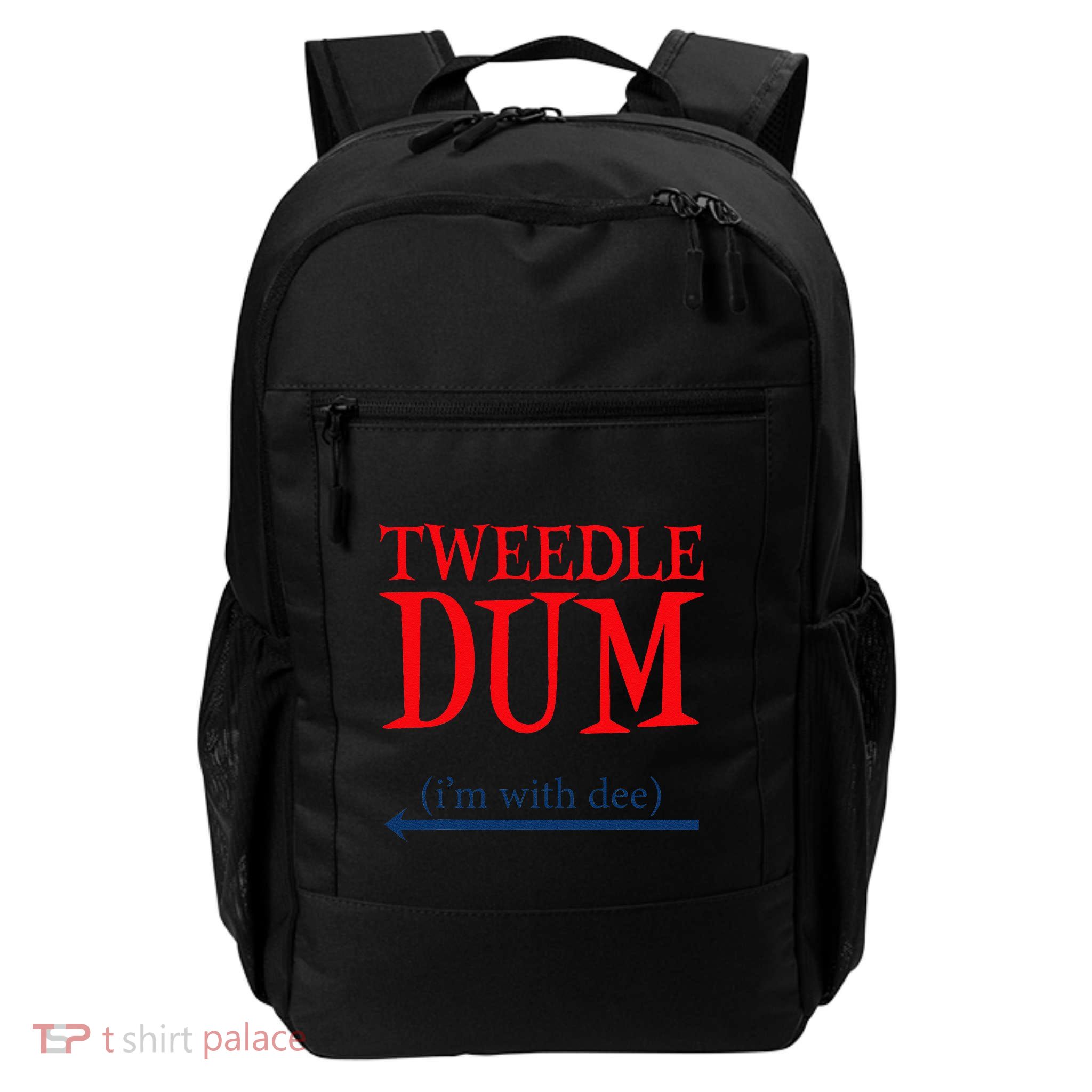 Tweedle Dum IM With Dee Lazy Couple Halloween Costumes Backpack