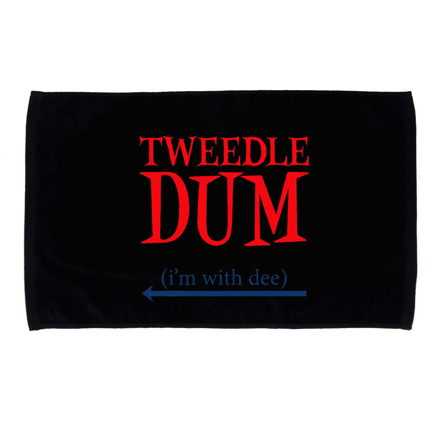 Tweedle Dum IM With Dee Lazy Couple Halloween Costumes Microfiber Hand Towel
