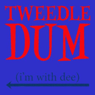 Tweedle Dum IM With Dee Lazy Couple Halloween Costumes T-Shirt