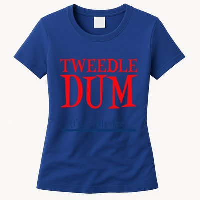Tweedle Dum IM With Dee Lazy Couple Halloween Costumes Womens T-Shirt