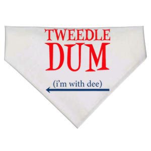 Tweedle Dum IM With Dee Lazy Couple Halloween Costumes USA-Made Doggie Bandana