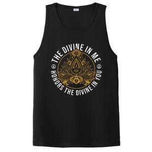 The Divine In Me Positive Message Spiritual Yoga Meditation PosiCharge Competitor Tank