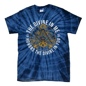 The Divine In Me Positive Message Spiritual Yoga Meditation Tie-Dye T-Shirt