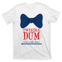 Tweedle Dum IM With Dee Lazy Couple Halloween Costumes T-Shirt