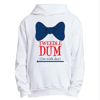 Tweedle Dum IM With Dee Lazy Couple Halloween Costumes Urban Pullover Hoodie