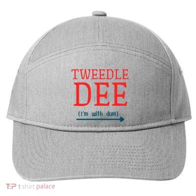 Tweedle Dee IM With Dum Couple & Friends Funny Lazy Costume 7-Panel Snapback Hat