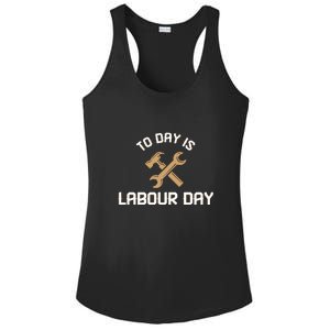 To Day Is Labor Day Gift Ladies PosiCharge Competitor Racerback Tank