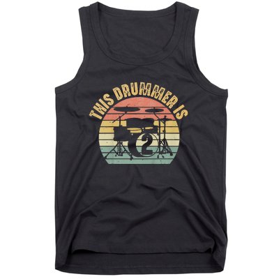 This Drummer Is 2nd Birthday Drum Set Drumming Tank Top