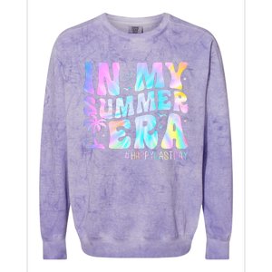 Tie Dye In My Summer Era Happy Last Day Of School Teacher Colorblast Crewneck Sweatshirt