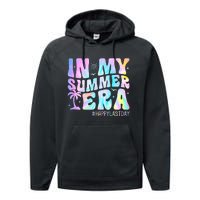 Tie Dye In My Summer Era Happy Last Day Of School Teacher Performance Fleece Hoodie