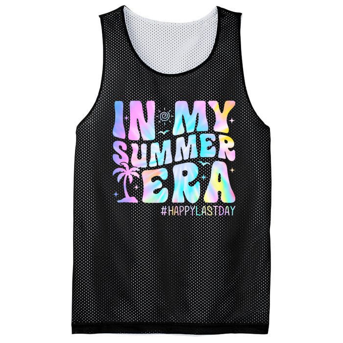 Tie Dye In My Summer Era Happy Last Day Of School Teacher Mesh Reversible Basketball Jersey Tank