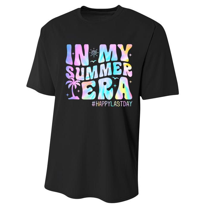 Tie Dye In My Summer Era Happy Last Day Of School Teacher Performance Sprint T-Shirt