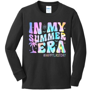 Tie Dye In My Summer Era Happy Last Day Of School Teacher Kids Long Sleeve Shirt