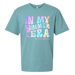 Tie Dye In My Summer Era Happy Last Day Of School Teacher Sueded Cloud Jersey T-Shirt