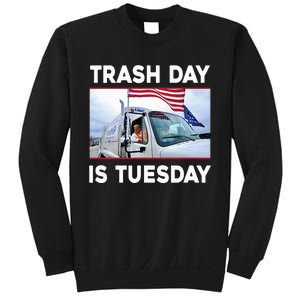 Trash Day Is Tuesday Trump Garbage Truck Love America Sweatshirt