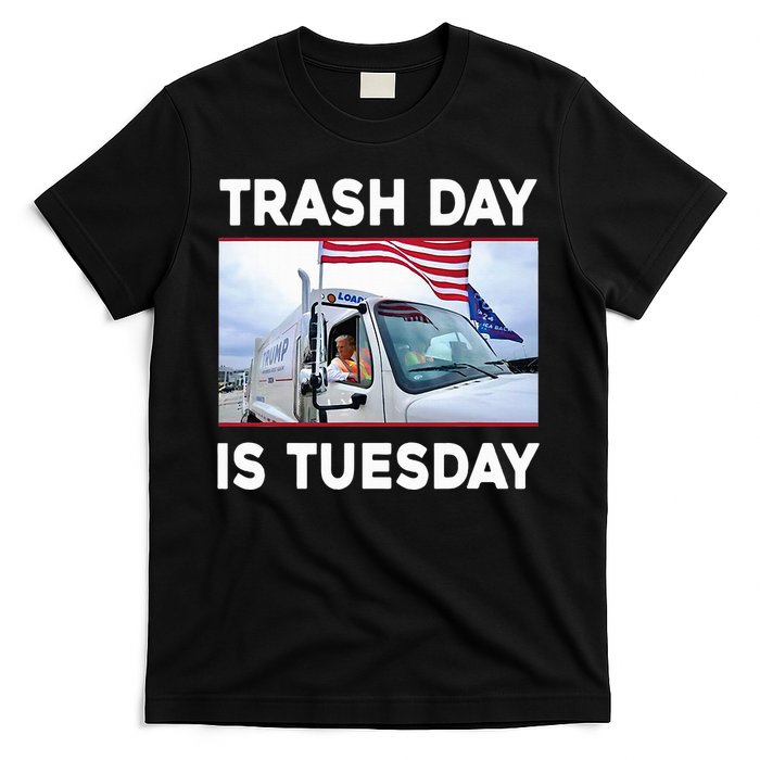 Trash Day Is Tuesday Trump Garbage Truck Love America T-Shirt