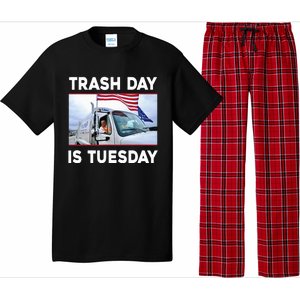 Trash Day Is Tuesday Trump Garbage Truck Love America Pajama Set